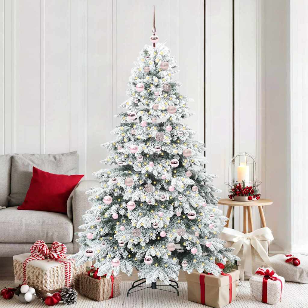 vidaXL Kunstkerstboom met 150 LED met standaard Groen 120 cm PE en PVC