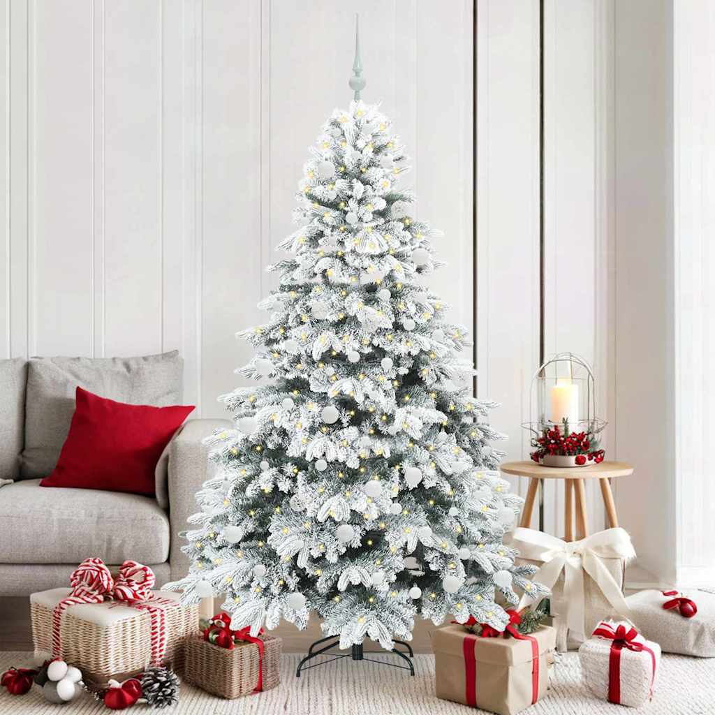 vidaXL Kunstkerstboom met 150 LED met standaard Groen 120 cm PE en PVC