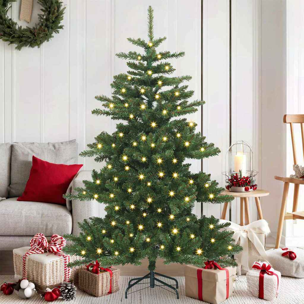 vidaXL Kunstmatige Inklapbare Kerstboom met 150 LED Groen 150 cm PVC