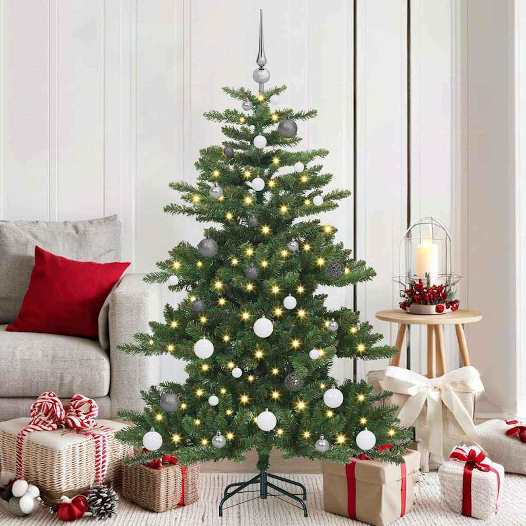 vidaXL Kunstmatige Inklapbare Kerstboom met 150 LED Groen 150 cm PVC
