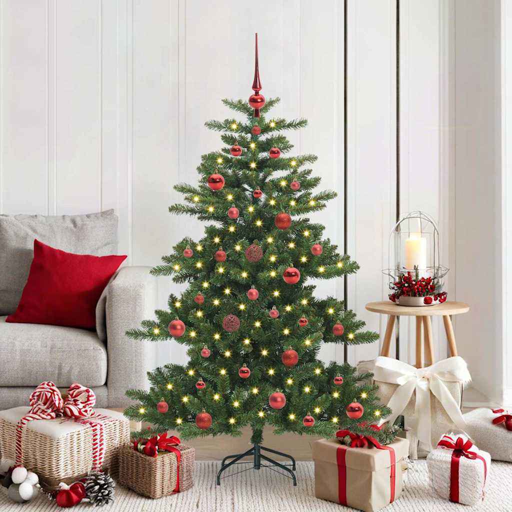 vidaXL Kunstmatige Inklapbare Kerstboom met 150 LED Groen 150 cm PVC
