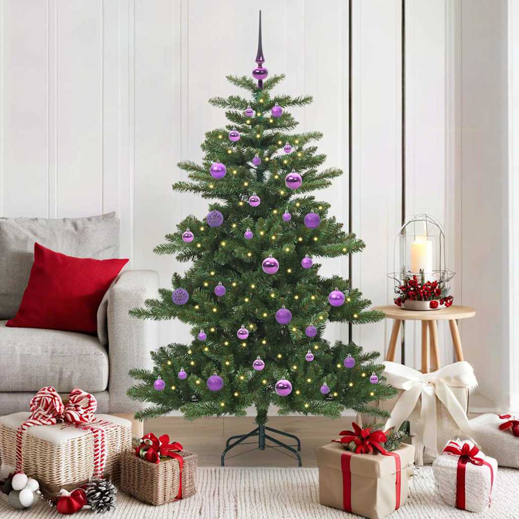 vidaXL Kunstmatige Inklapbare Kerstboom met 150 LED Groen 150 cm PVC