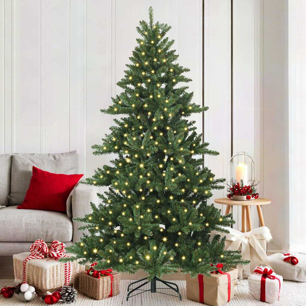 vidaXL Kunstmatige Inklapbare Kerstboom met 150 LED Groen 150 cm PVC