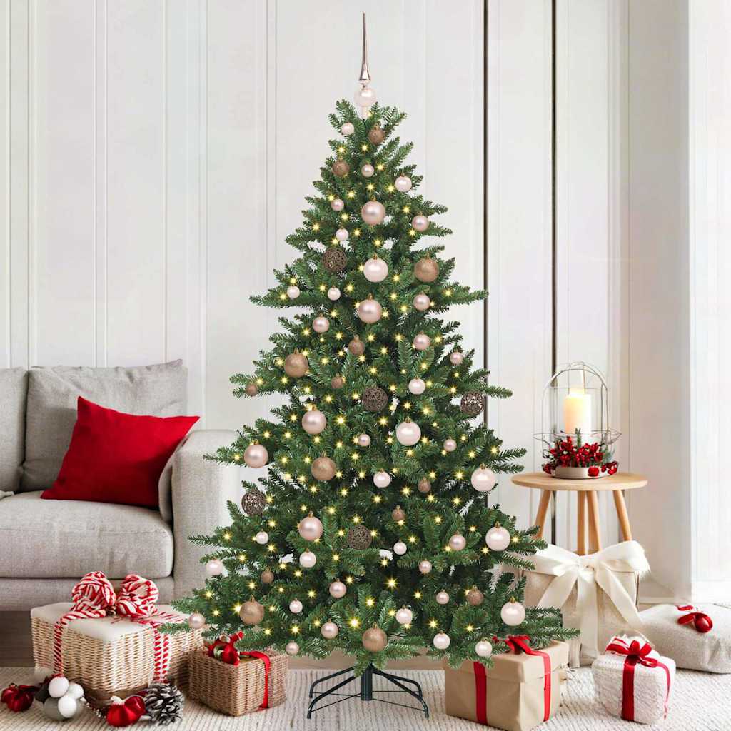 vidaXL Kunstmatige Inklapbare Kerstboom met 150 LED Groen 150 cm PVC