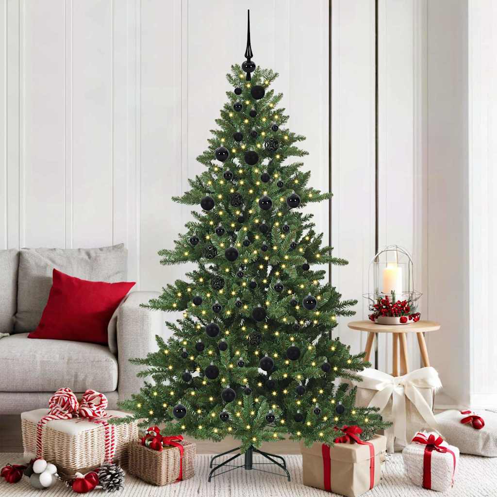 vidaXL Kunstmatige Inklapbare Kerstboom met 150 LED Groen 150 cm PVC