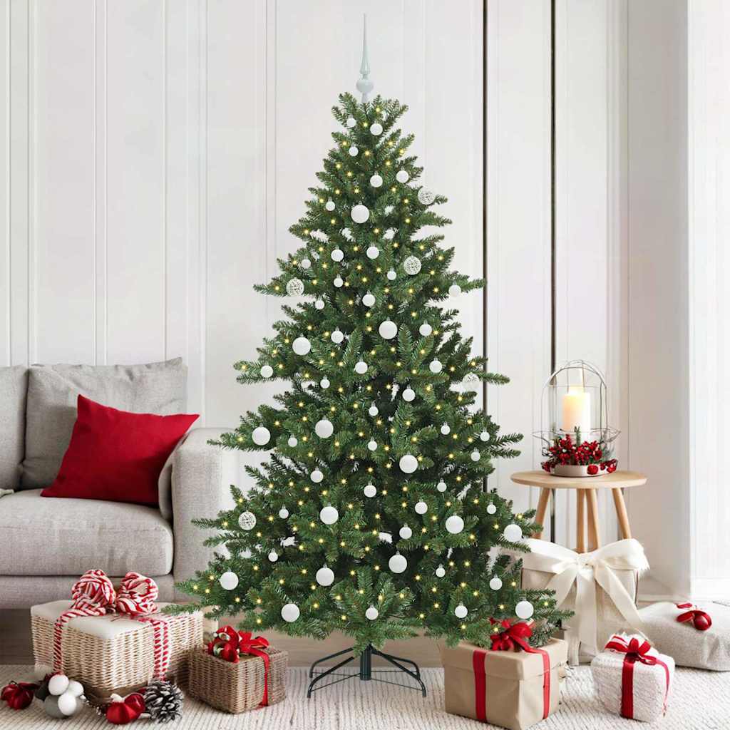 vidaXL Kunstmatige Inklapbare Kerstboom met 150 LED Groen 150 cm PVC