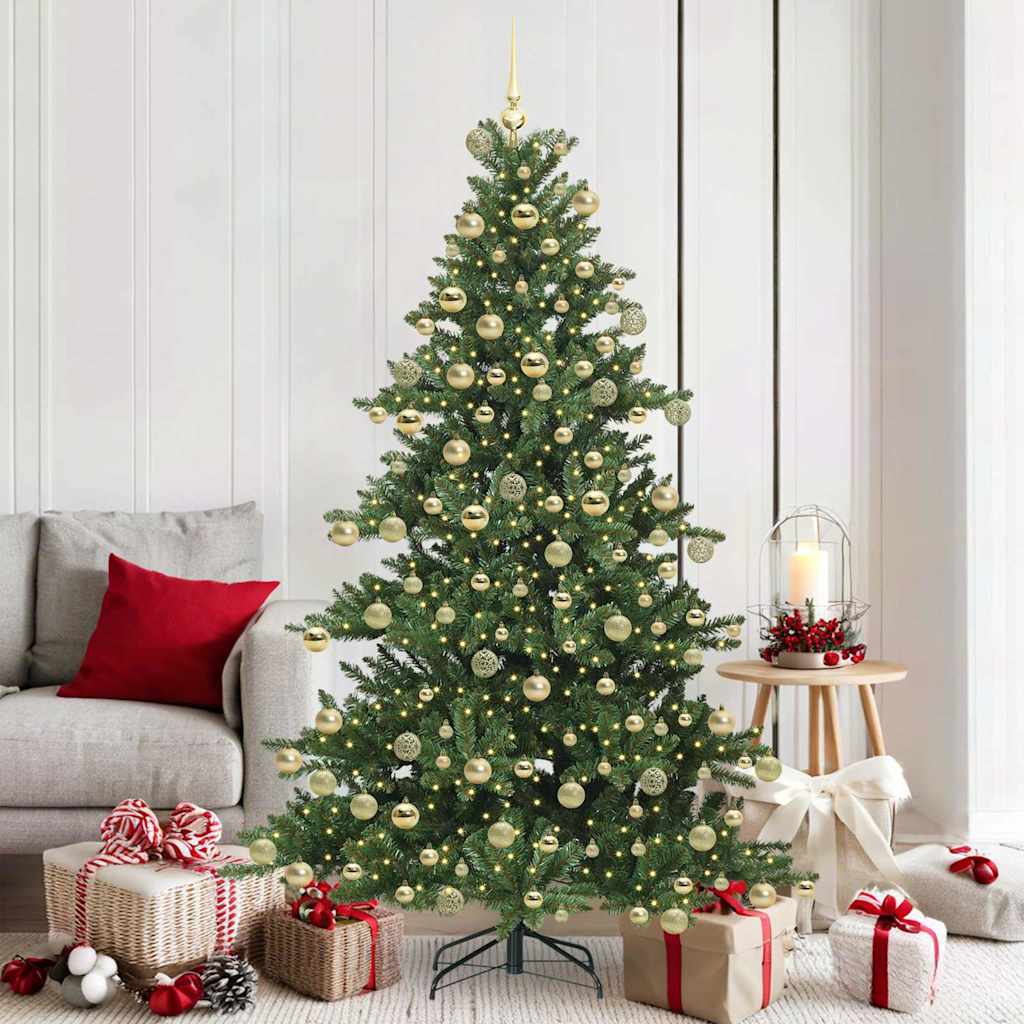 vidaXL Kunstmatige Inklapbare Kerstboom met 150 LED Groen 150 cm PVC
