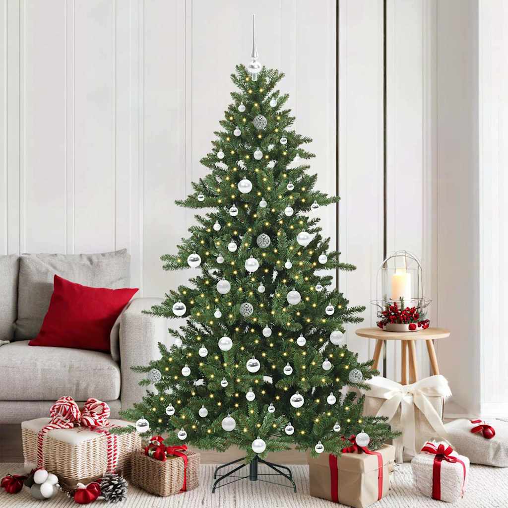 vidaXL Kunstmatige Inklapbare Kerstboom met 150 LED Groen 150 cm PVC