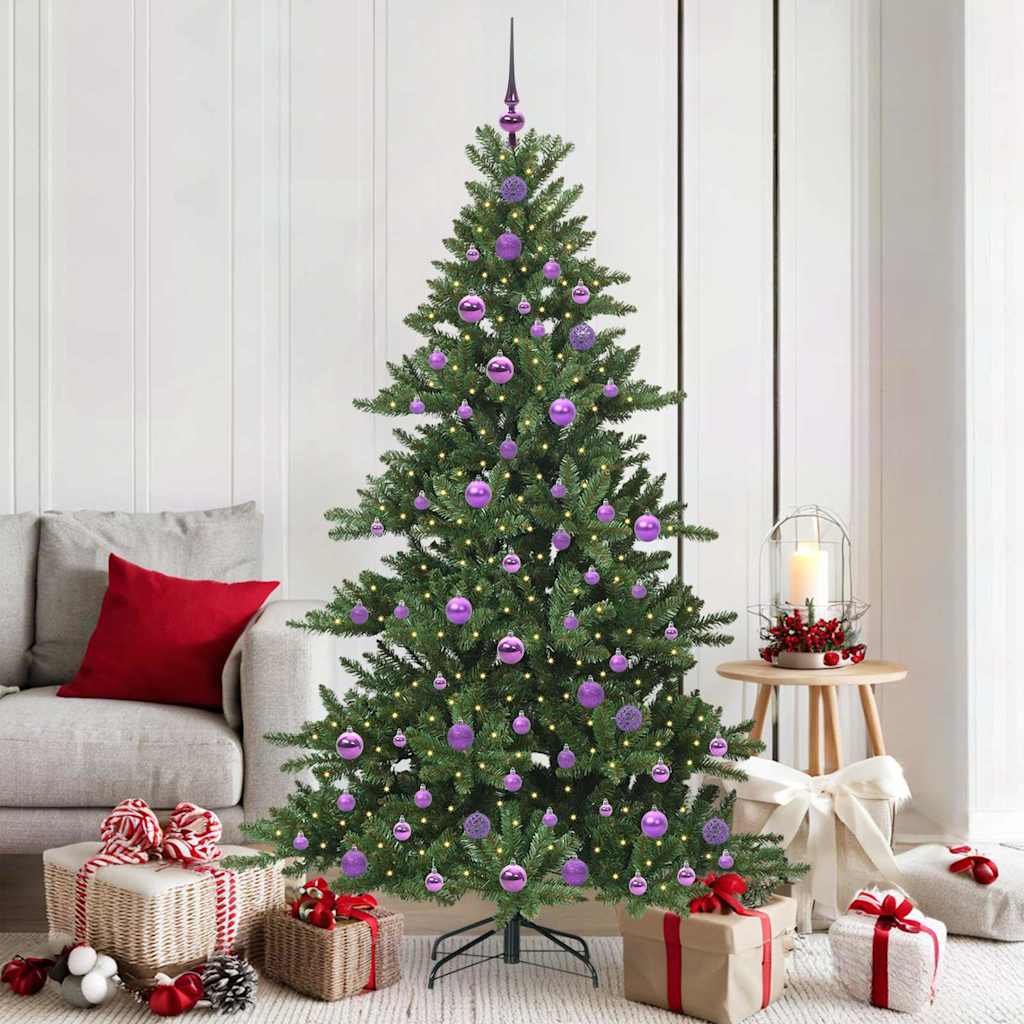 vidaXL Kunstmatige Inklapbare Kerstboom met 150 LED Groen 150 cm PVC