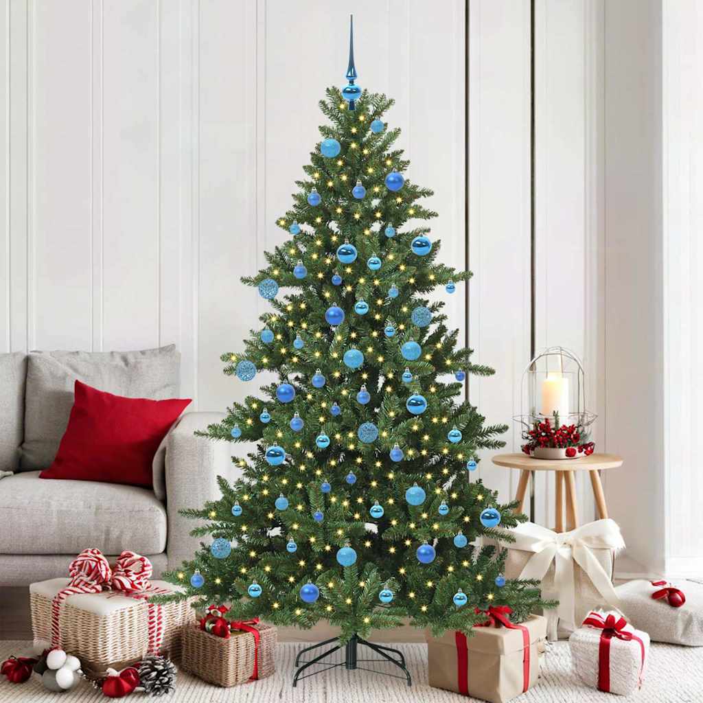 vidaXL Kunstmatige Inklapbare Kerstboom met 150 LED Groen 150 cm PVC