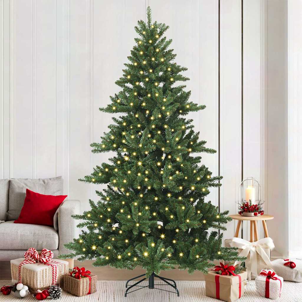 vidaXL Kunstmatige Inklapbare Kerstboom met 150 LED Groen 150 cm PVC