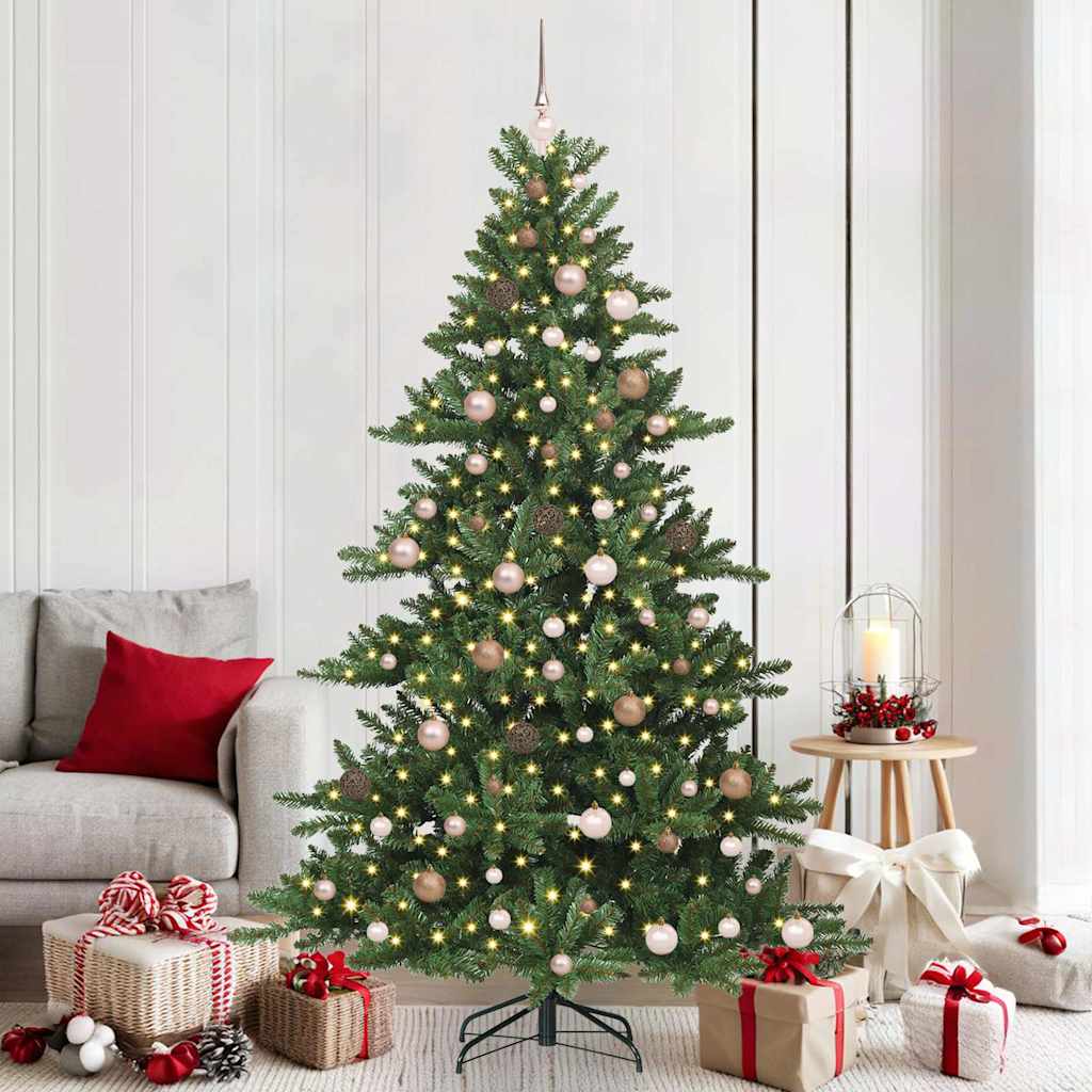 vidaXL Kunstmatige Inklapbare Kerstboom met 150 LED Groen 150 cm PVC