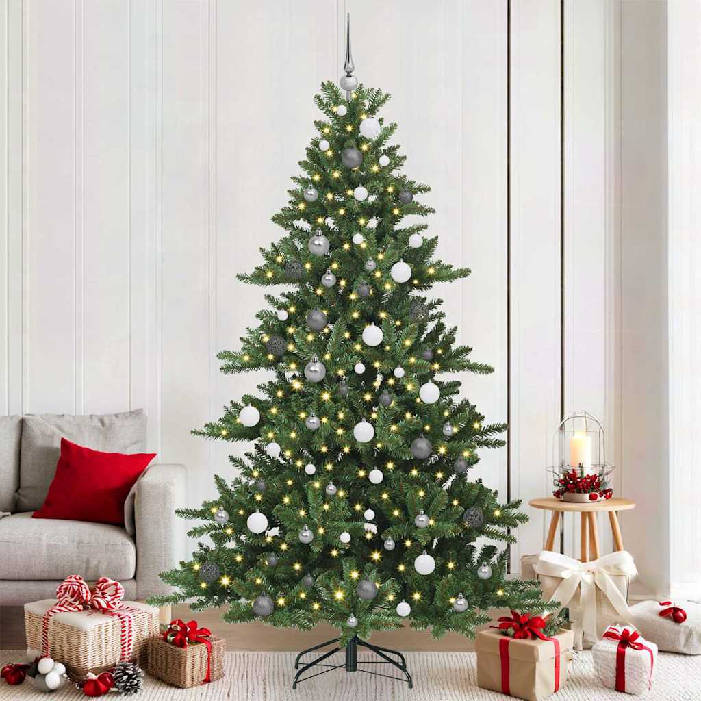 vidaXL Kunstmatige Inklapbare Kerstboom met 150 LED Groen 150 cm PVC