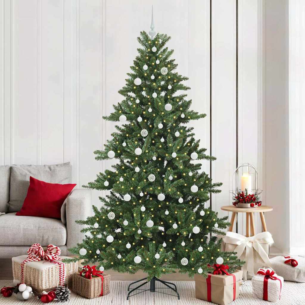 vidaXL Kunstmatige Inklapbare Kerstboom met 150 LED Groen 150 cm PVC