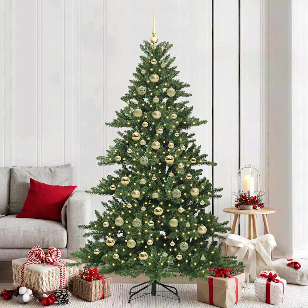 vidaXL Kunstmatige Inklapbare Kerstboom met 150 LED Groen 150 cm PVC