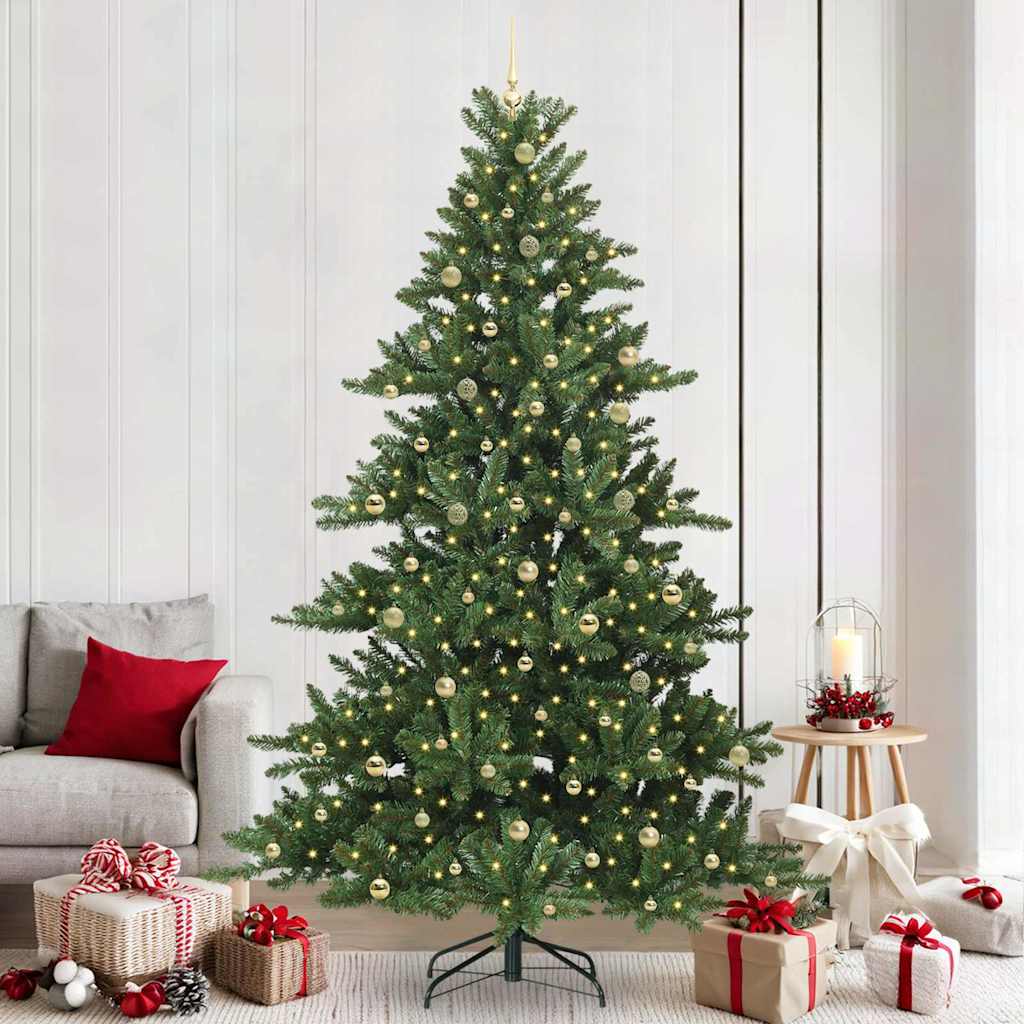 vidaXL Kunstmatige Inklapbare Kerstboom met 150 LED Groen 150 cm PVC