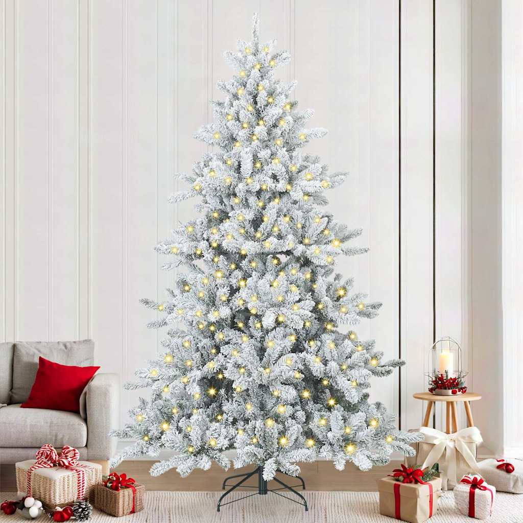 vidaXL Kunstmatige Inklapbare Kerstboom met 150 LED Groen 150 cm PVC