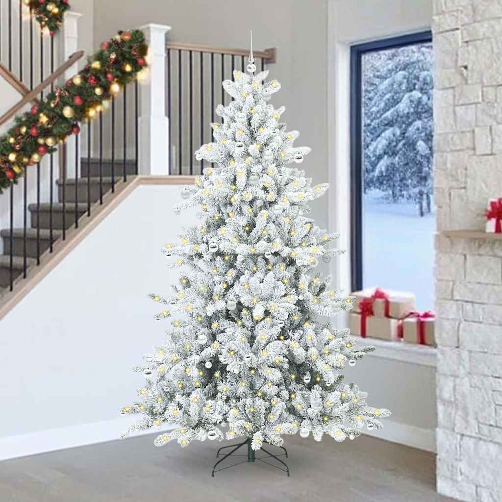 vidaXL Kunstmatige Inklapbare Kerstboom met 150 LED Groen 150 cm PVC