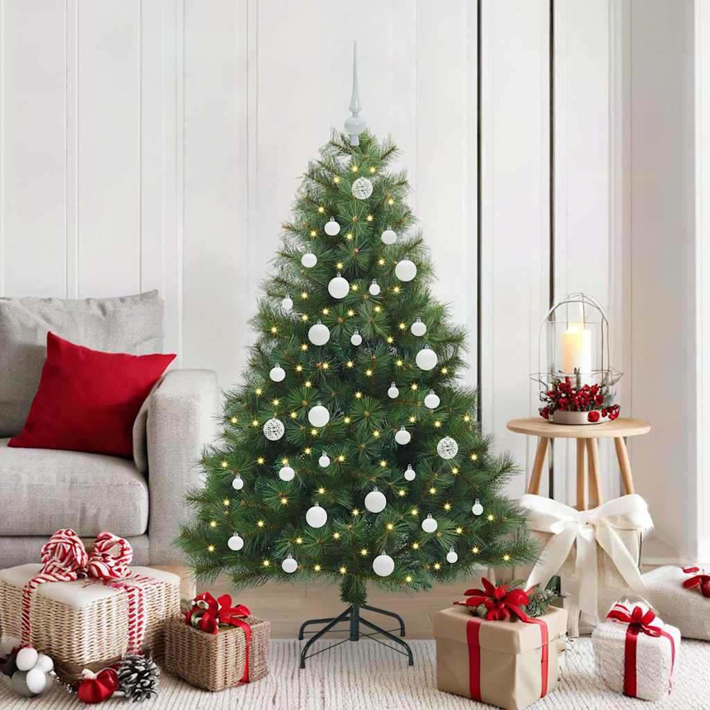 vidaXL Kunstkerstboom met 150 LED met standaard Groen 120 cm PE en PVC