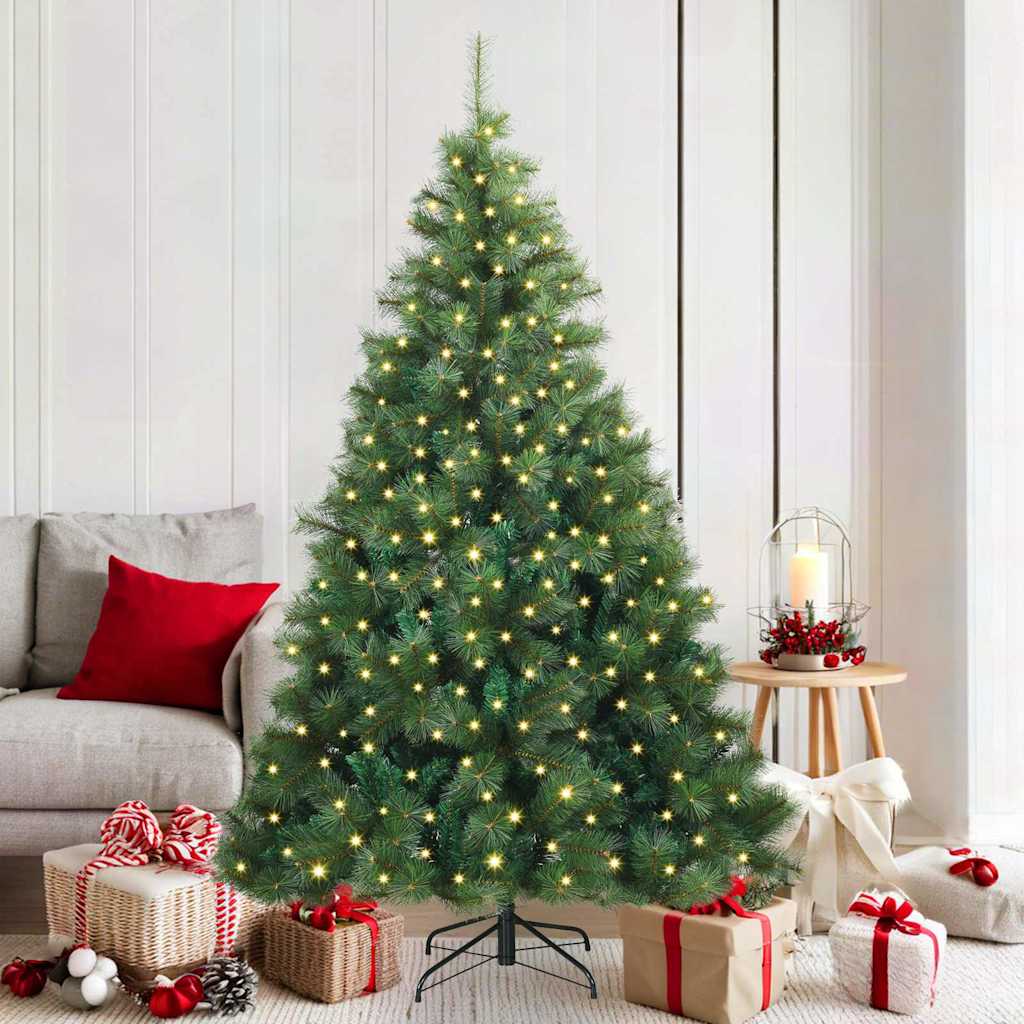 vidaXL Kunstkerstboom met 150 LED met standaard Groen 120 cm PE en PVC