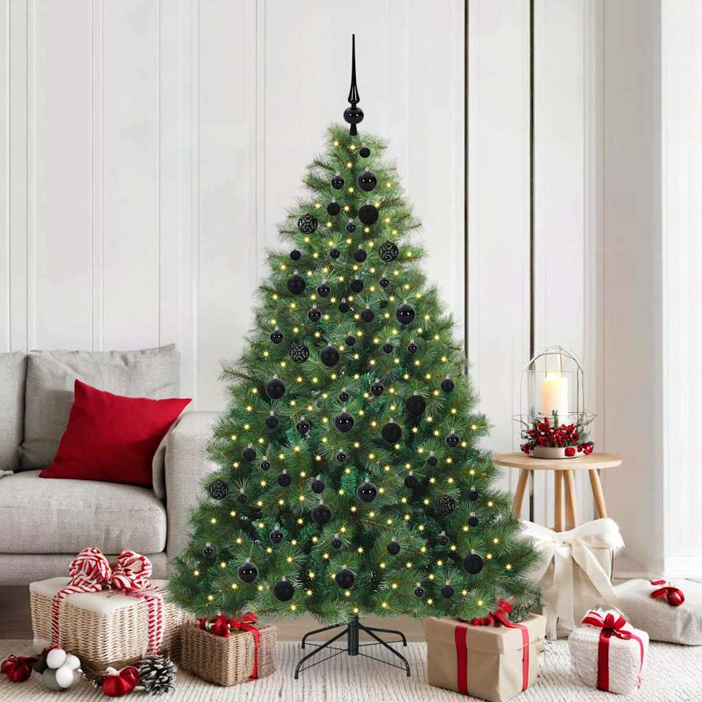 vidaXL Kunstkerstboom met 150 LED met standaard Groen 120 cm PE en PVC