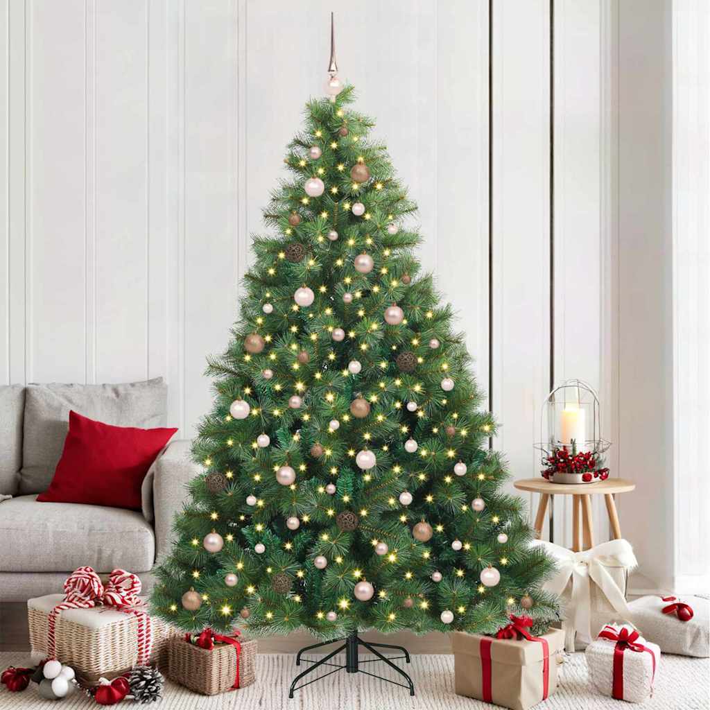 vidaXL Kunstkerstboom met 150 LED met standaard Groen 120 cm PE en PVC