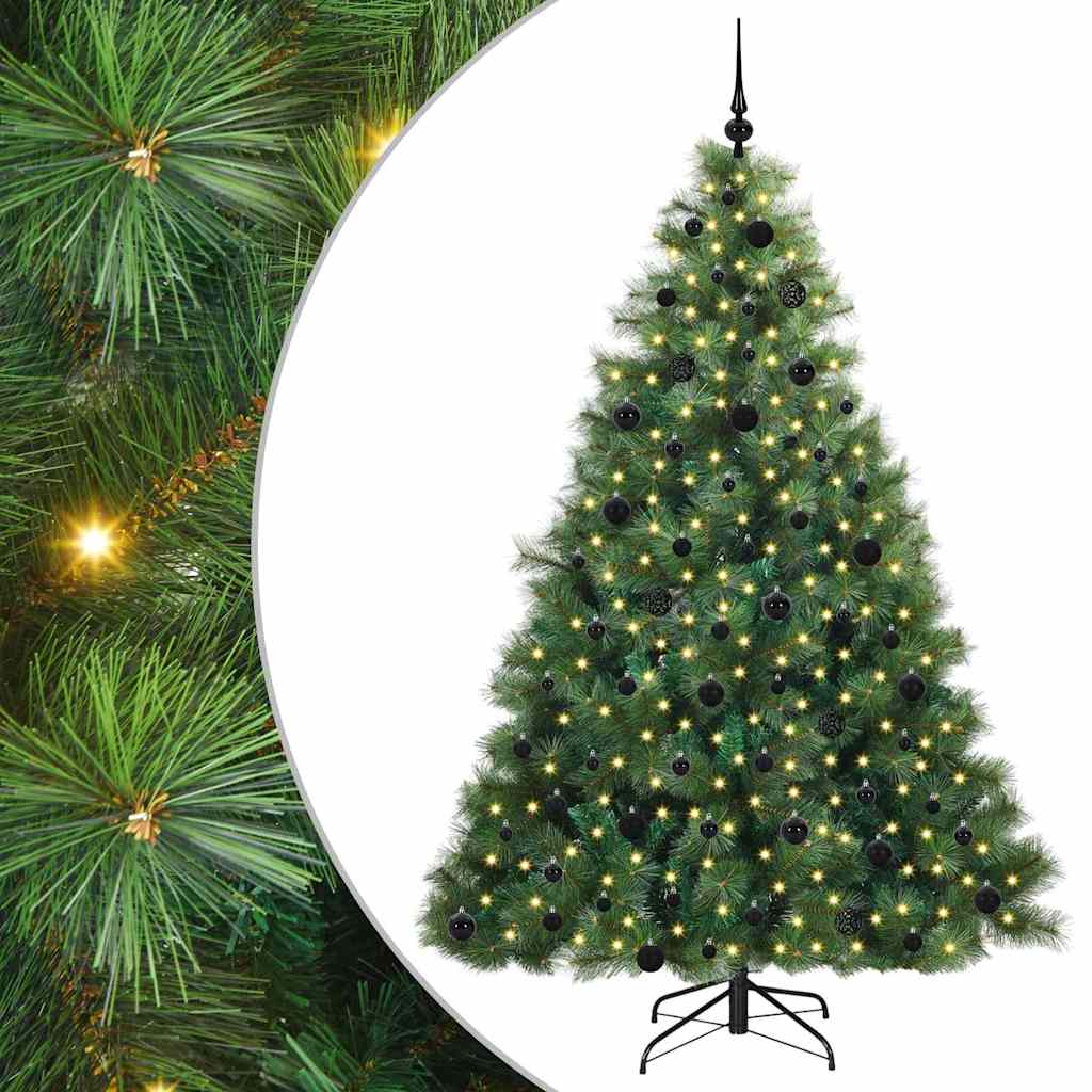 vidaXL Kunstkerstboom met 150 LED met standaard Groen 120 cm PE en PVC