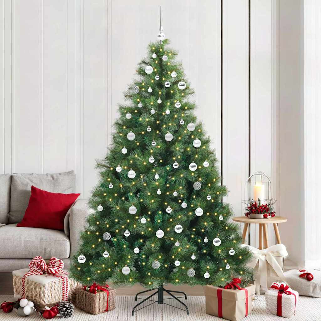 vidaXL Kunstkerstboom met 150 LED met standaard Groen 120 cm PE en PVC