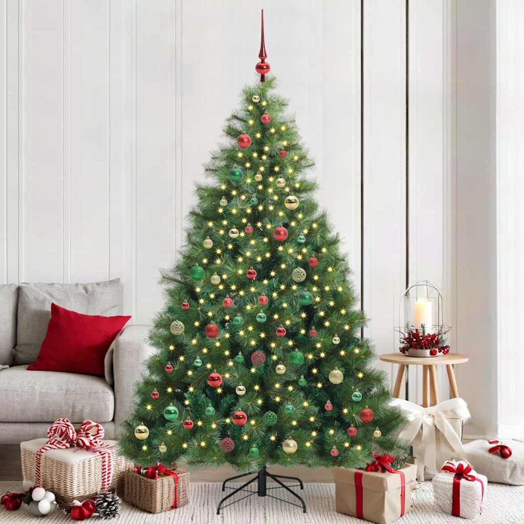 vidaXL Kunstkerstboom met 150 LED met standaard Groen 120 cm PE en PVC