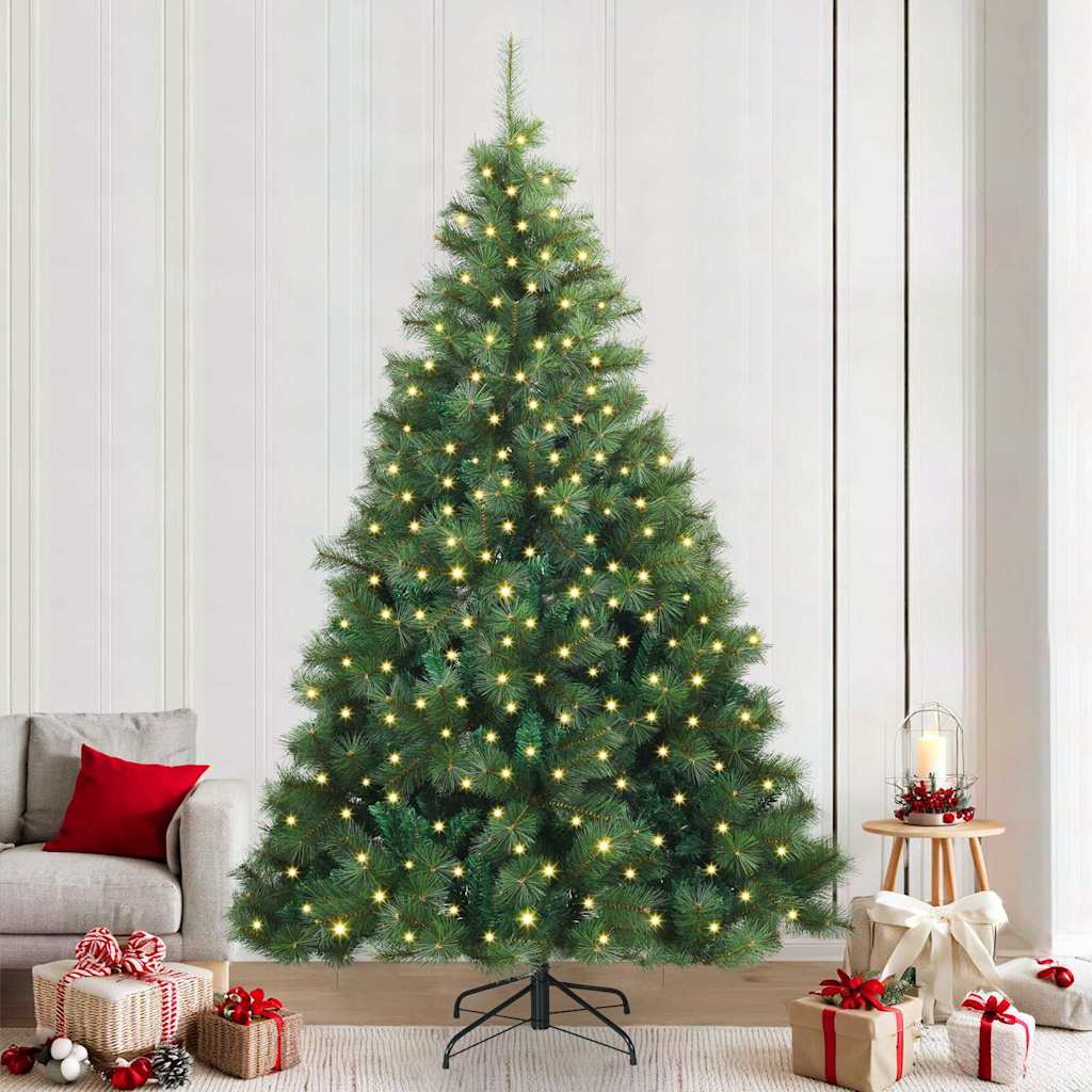 vidaXL Kunstkerstboom met 150 LED met standaard Groen 120 cm PE en PVC