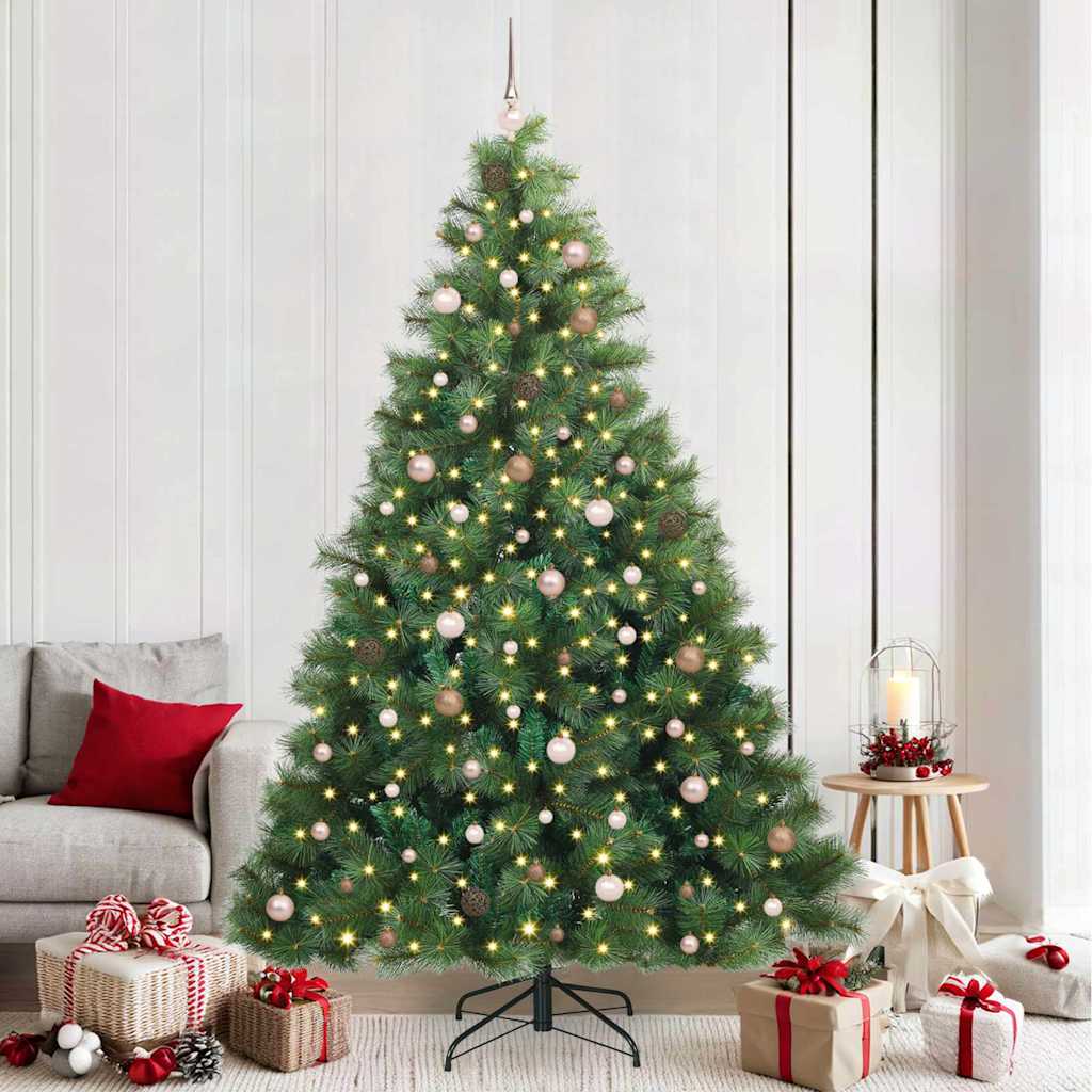 vidaXL Kunstkerstboom met 150 LED met standaard Groen 120 cm PE en PVC