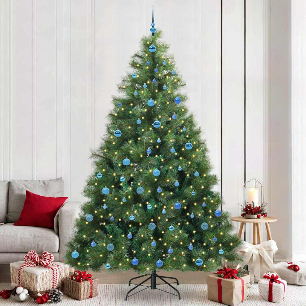 vidaXL Kunstkerstboom met 150 LED met standaard Groen 120 cm PE en PVC