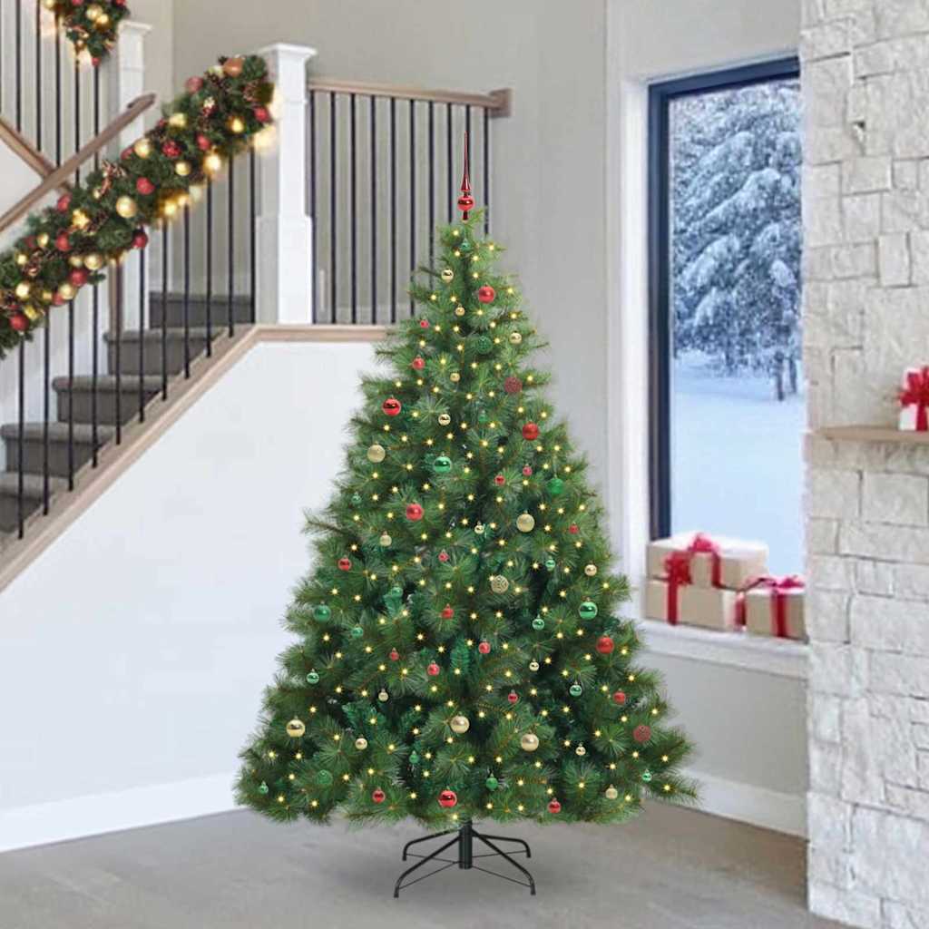 vidaXL Kunstkerstboom met 150 LED met standaard Groen 120 cm PE en PVC