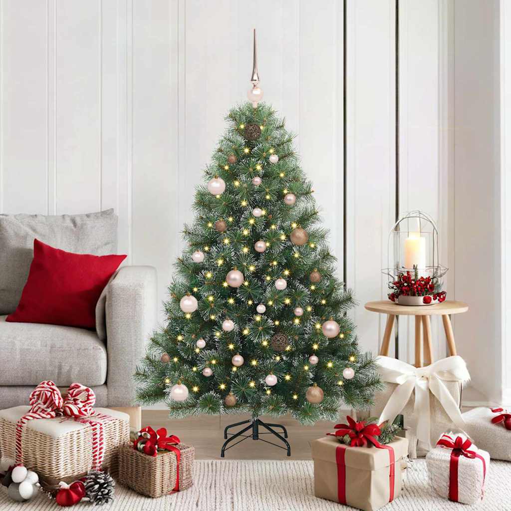 vidaXL Kunstkerstboom met 150 LED met standaard Groen 120 cm PE en PVC
