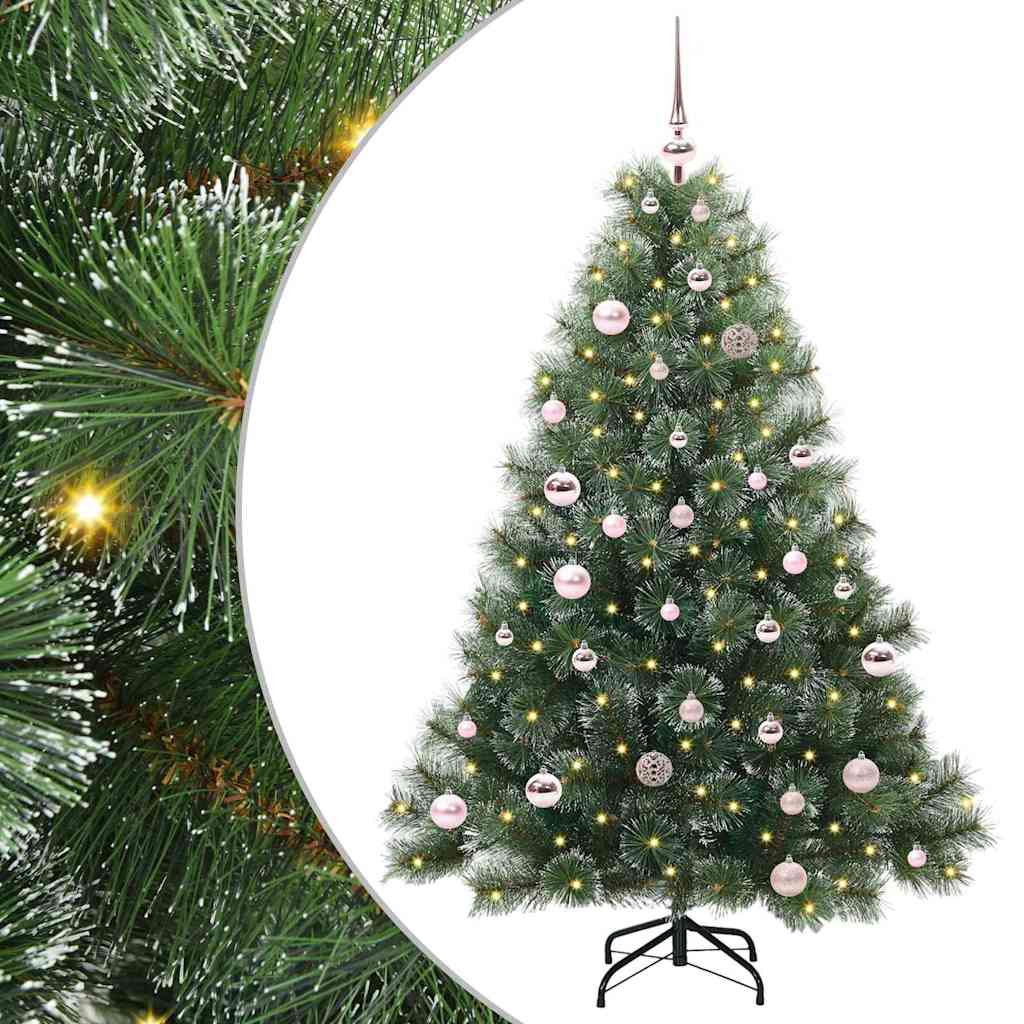 vidaXL Kunstkerstboom met 150 LED met standaard Groen 120 cm PE en PVC