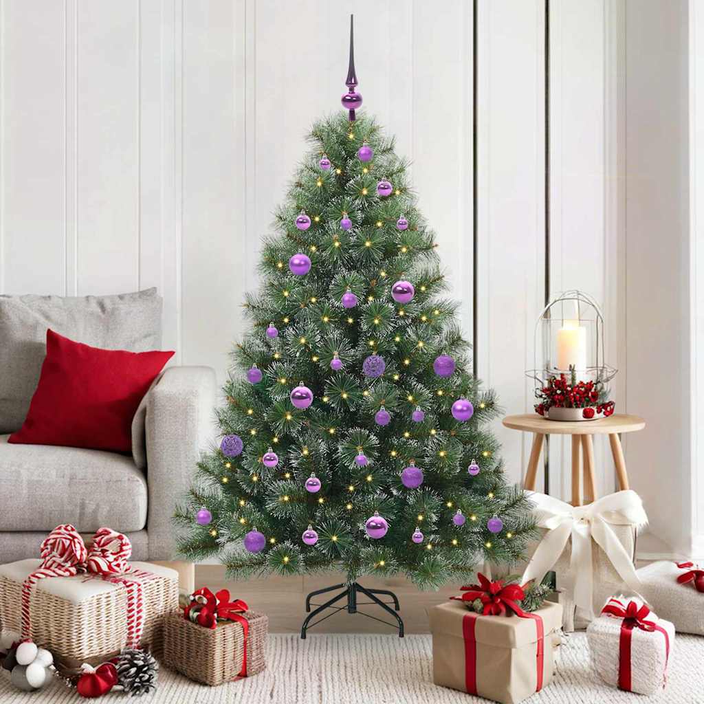 vidaXL Kunstkerstboom met 150 LED met standaard Groen 120 cm PE en PVC