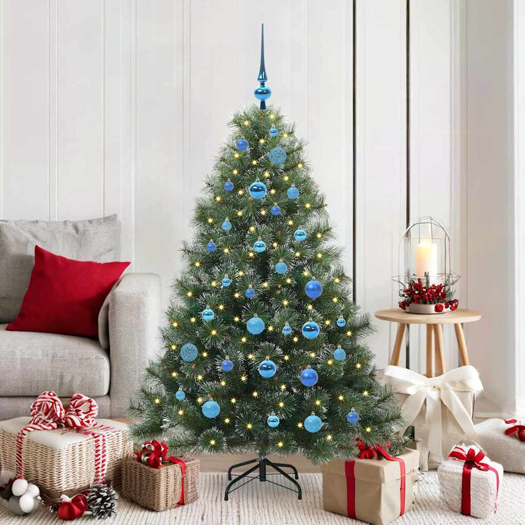 vidaXL Kunstkerstboom met 150 LED met standaard Groen 120 cm PE en PVC