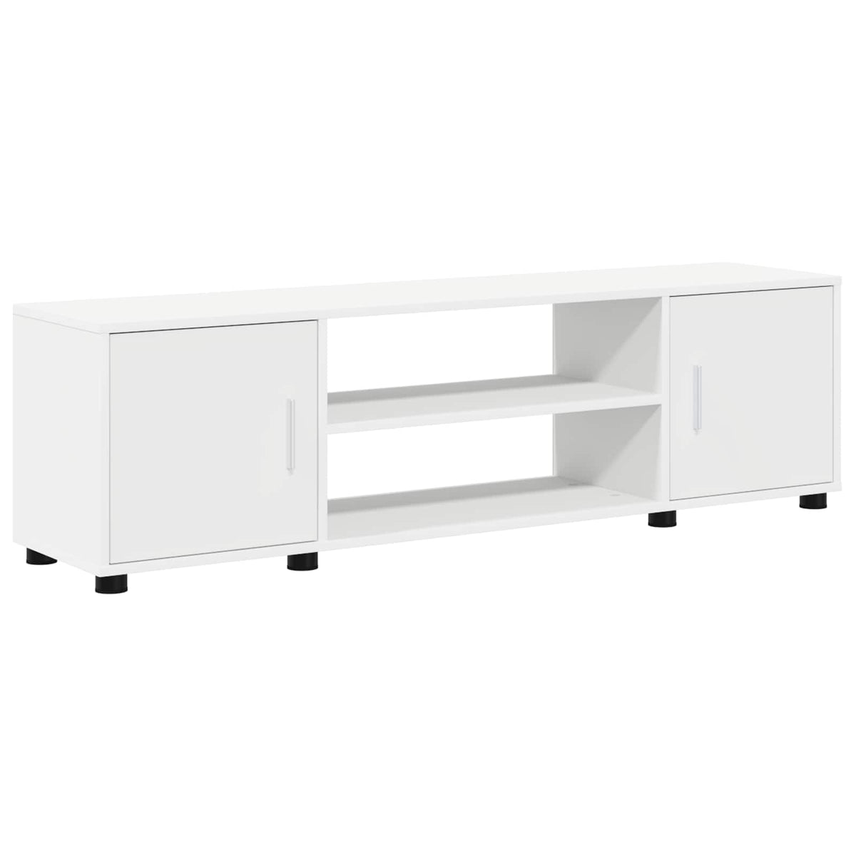 vidaXL 4 Delige TV Kast Set 4 pcs Zwart eiken Bewerkt hout