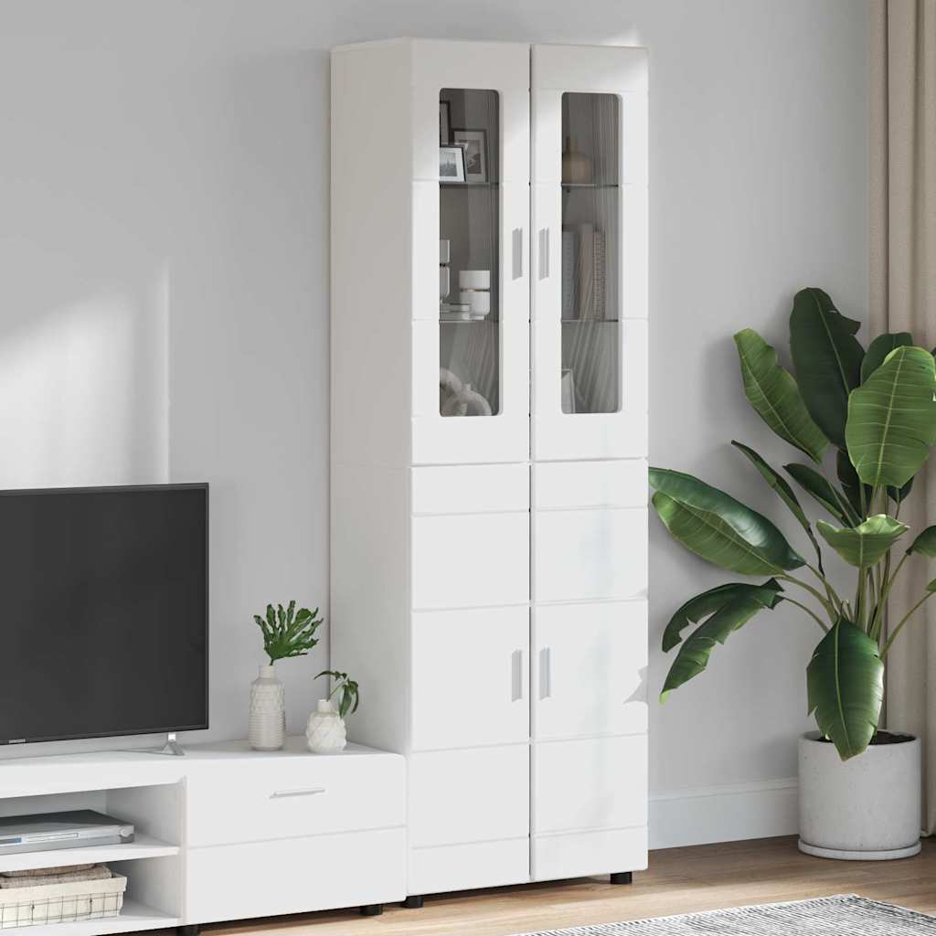 vidaXL TV-kast met lade met plank Wit 100.5 x 39 x 30 cm Bewerkt hout