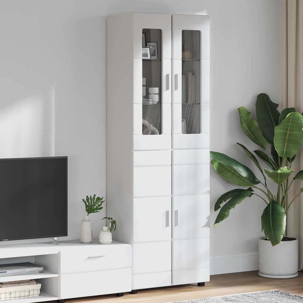 vidaXL TV-kast met lade met plank Wit 100.5 x 39 x 30 cm Bewerkt hout