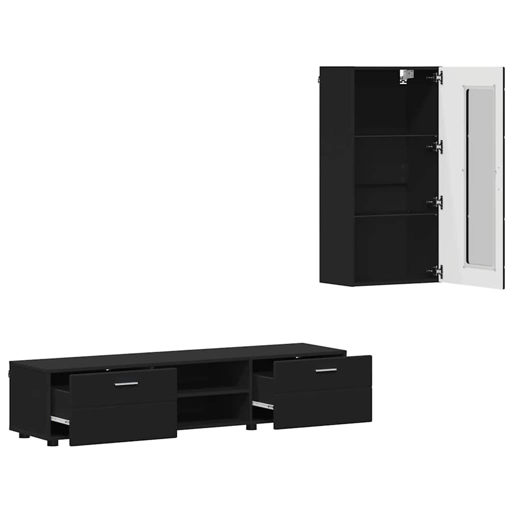 vidaXL TV-kast met lade met plank Wit 100.5 x 39 x 30 cm Bewerkt hout