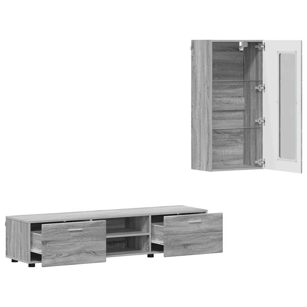 vidaXL TV-kast met lade met plank Wit 100.5 x 39 x 30 cm Bewerkt hout