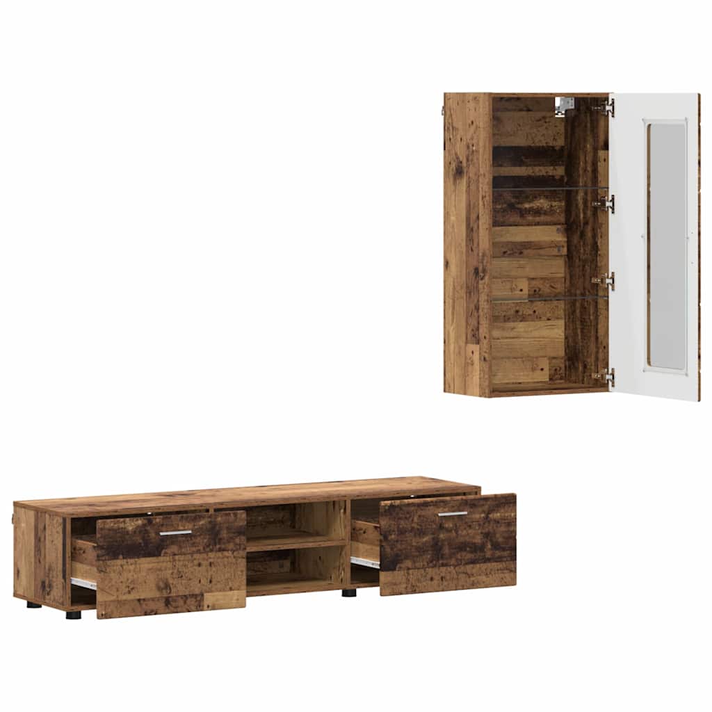 vidaXL TV-kast met lade met plank Wit 100.5 x 39 x 30 cm Bewerkt hout