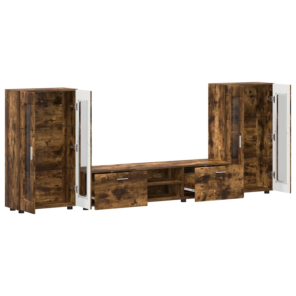 vidaXL TV-kast met lade met plank Wit 100.5 x 39 x 30 cm Bewerkt hout