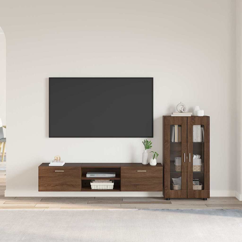 vidaXL TV-kast met lade met plank Wit 100.5 x 39 x 30 cm Bewerkt hout