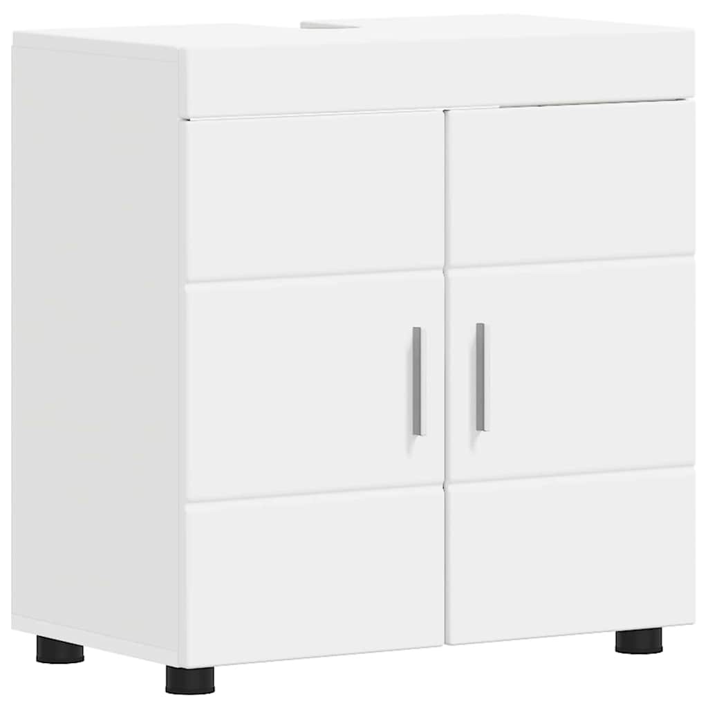 vidaXL Badkamer wastafelkast Wit 60 x 34 x 63 cm Bewerkt hout