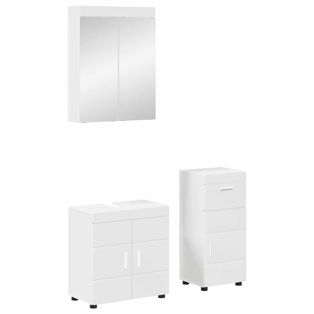 vidaXL Badkamer wastafelkast Wit 60 x 34 x 63 cm Bewerkt hout