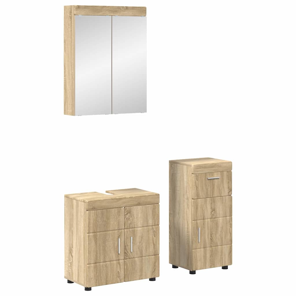 vidaXL Badkamer wastafelkast Wit 60 x 34 x 63 cm Bewerkt hout