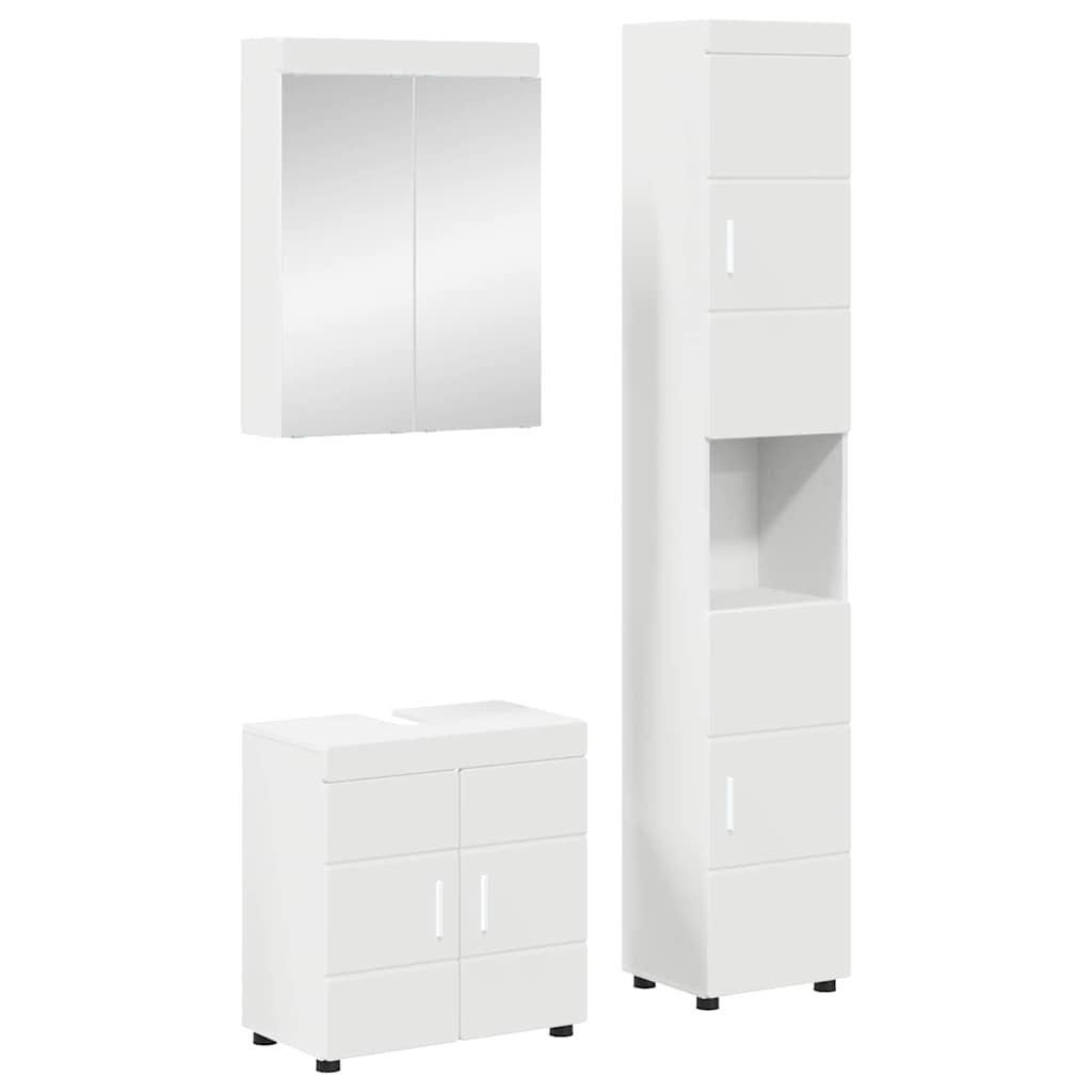 vidaXL Badkamer wastafelkast Wit 60 x 34 x 63 cm Bewerkt hout