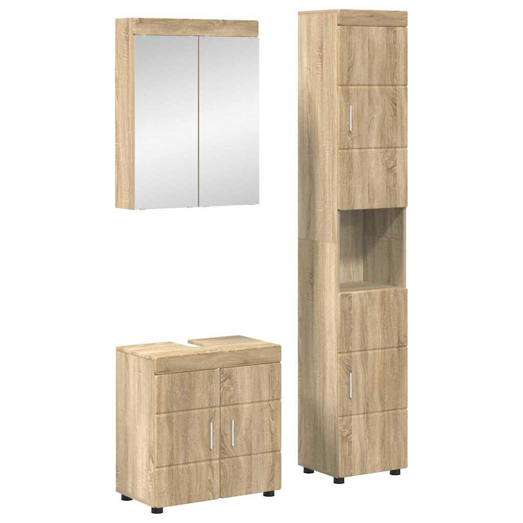 vidaXL Badkamer wastafelkast Wit 60 x 34 x 63 cm Bewerkt hout